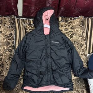 Columbia Black Jacket with Soft Pink Interior